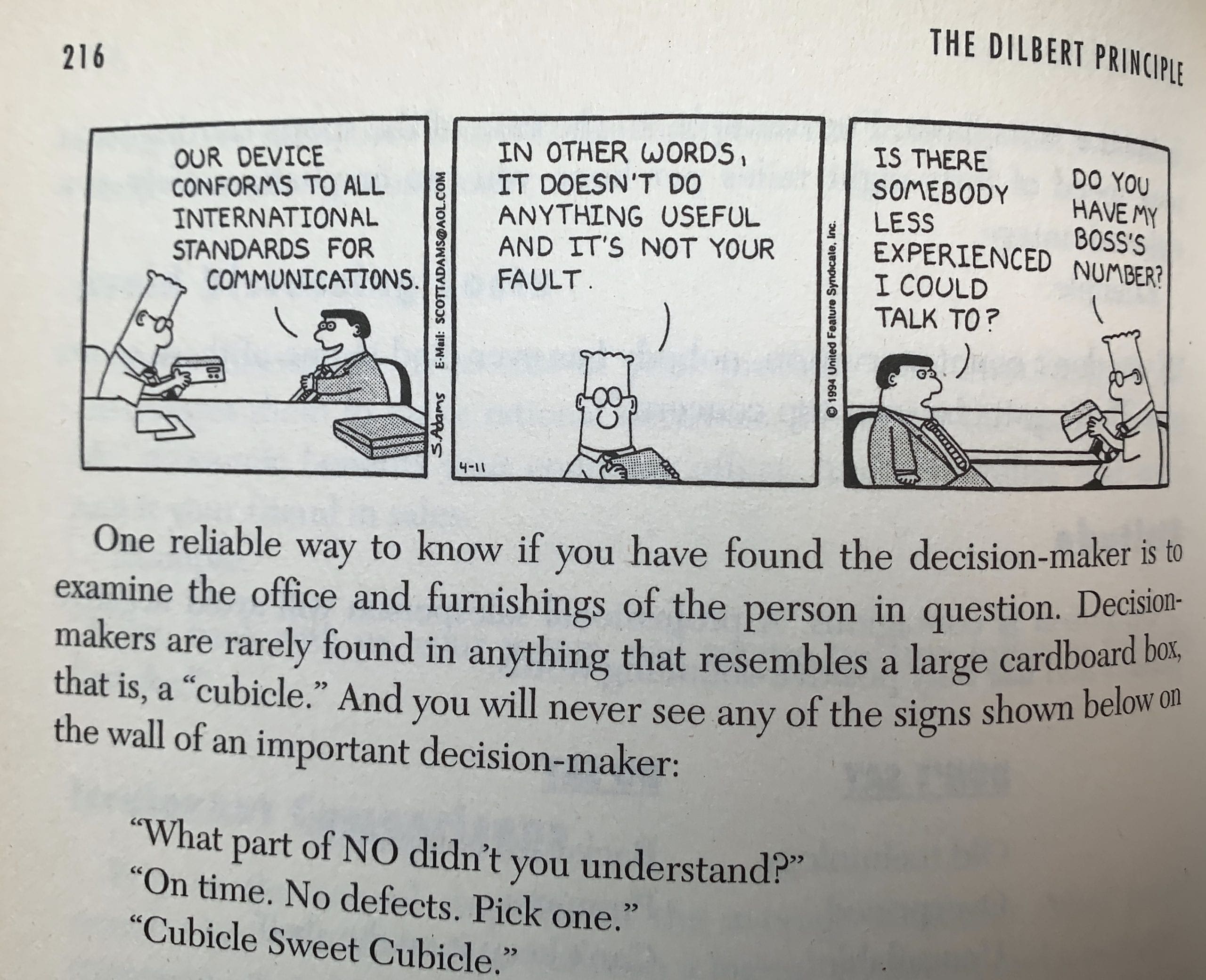 Dilbert principium