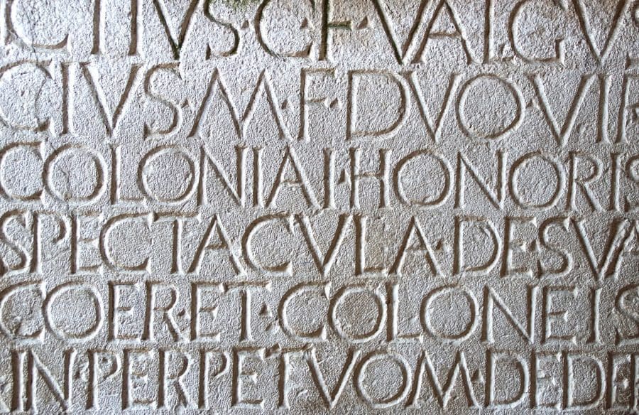 Inschrift aus Pompeji