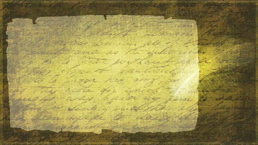 Schrift auf Pergament