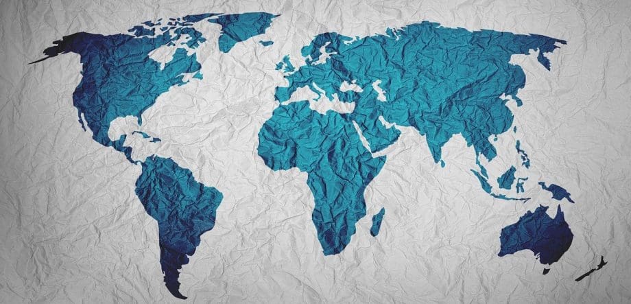 kort over verden