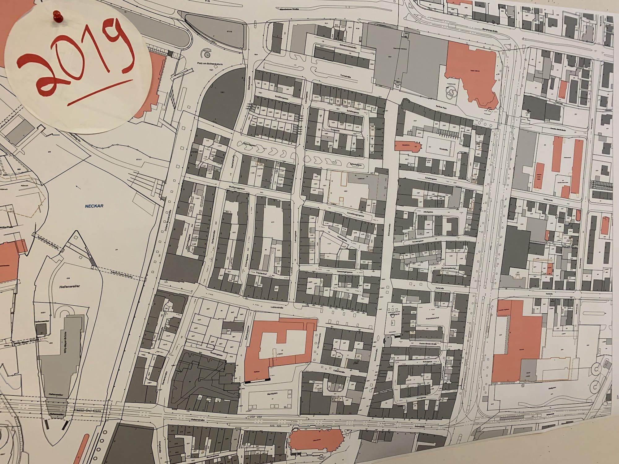 Stadtplan der Heilbronner Kernstadt