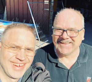 Zwei Wahlkämpfer der Freien Wähler