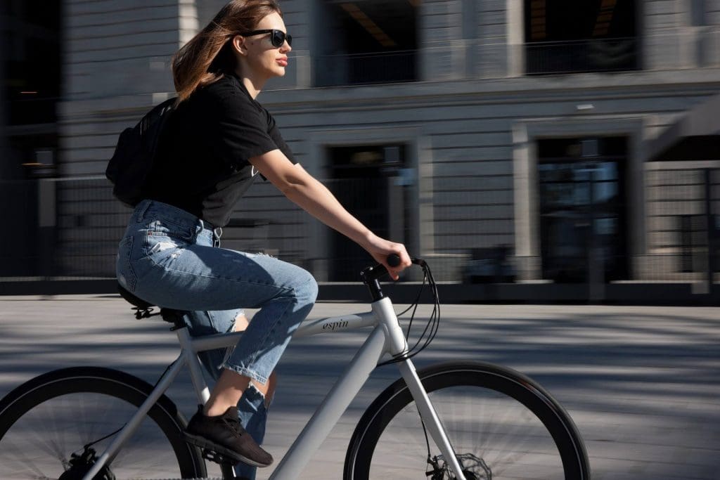 Radfahrerin