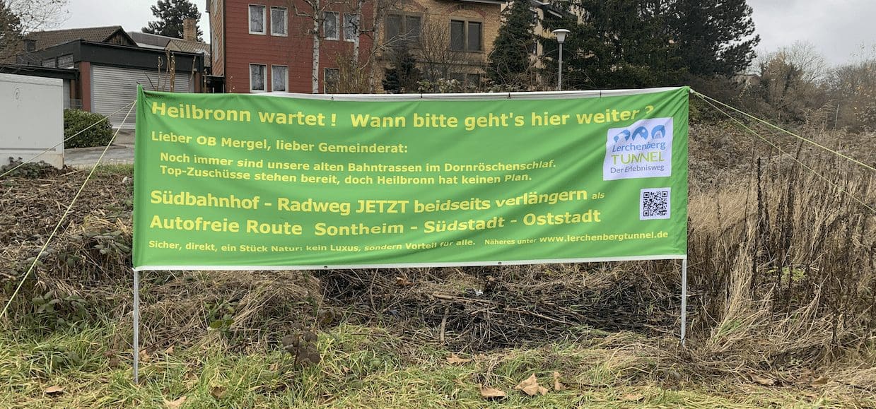 Plakat am Lerchenberg