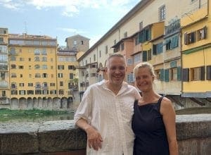 Heinrich und Bettina Kümmerle in Florenz