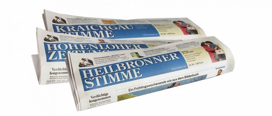 Drei Tageszeitungen