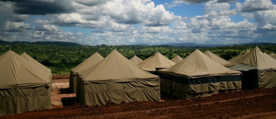Campo militare in Africa