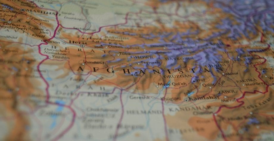 מפה של אפגניסטן