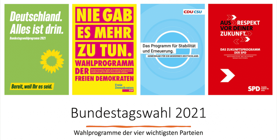 Wahlprogramme 2021