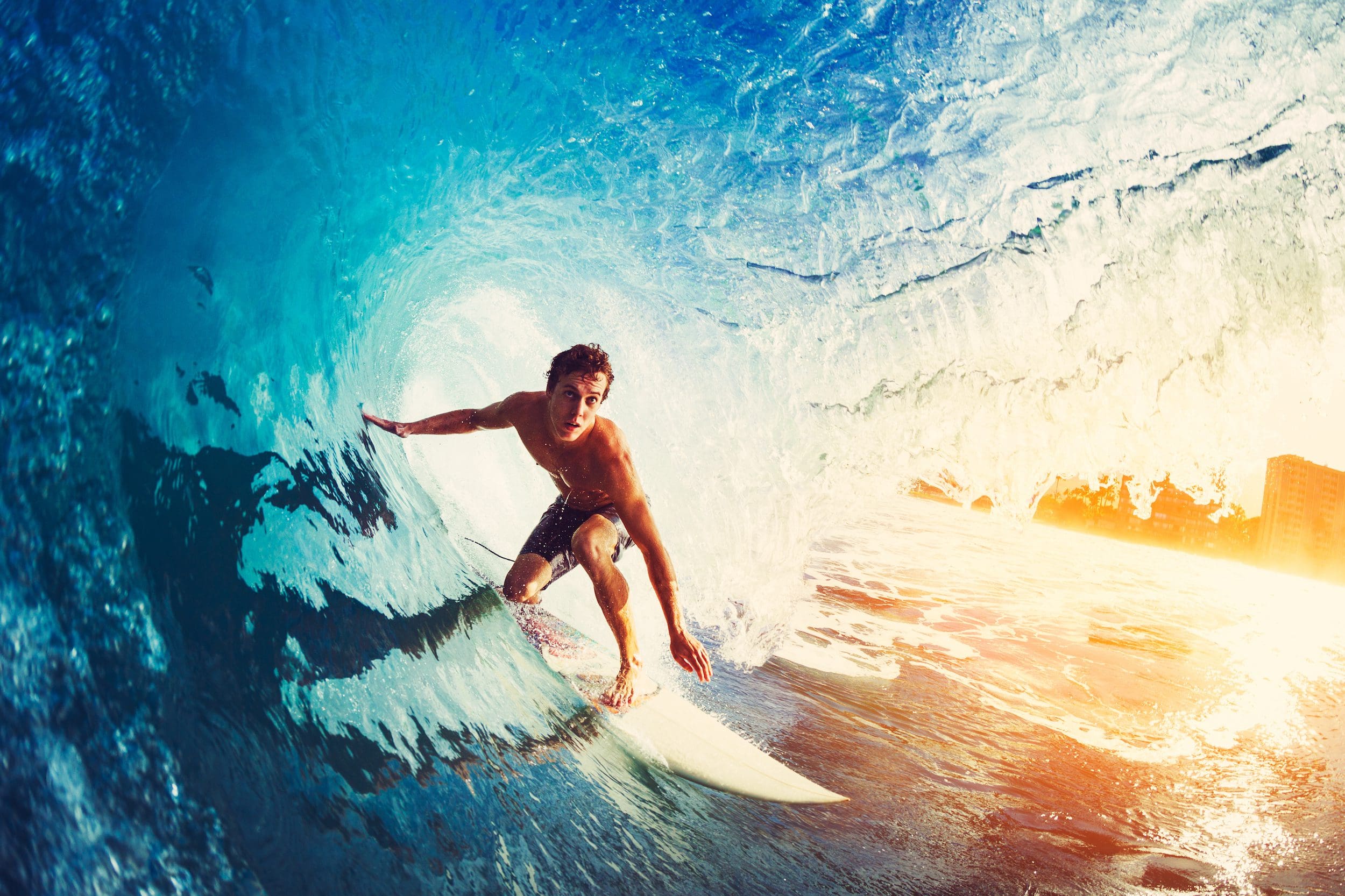 When is the surfing wave coming?