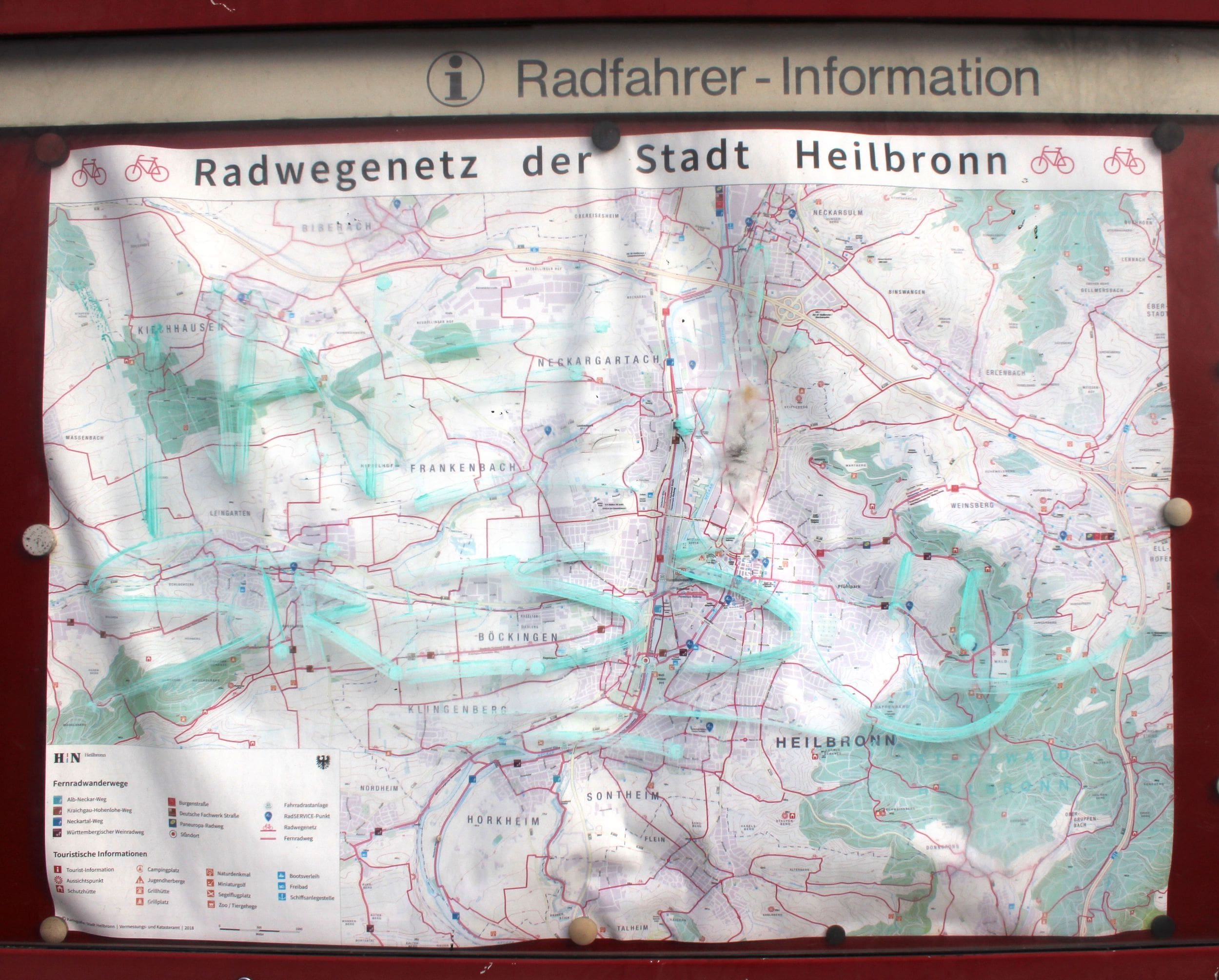 Radwegenetz der Stadt Heilbronn