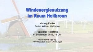Windenergienutzung