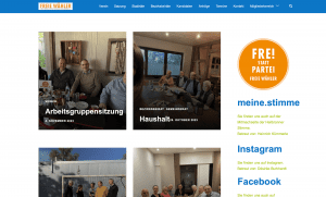 Freie Wähler-Website
