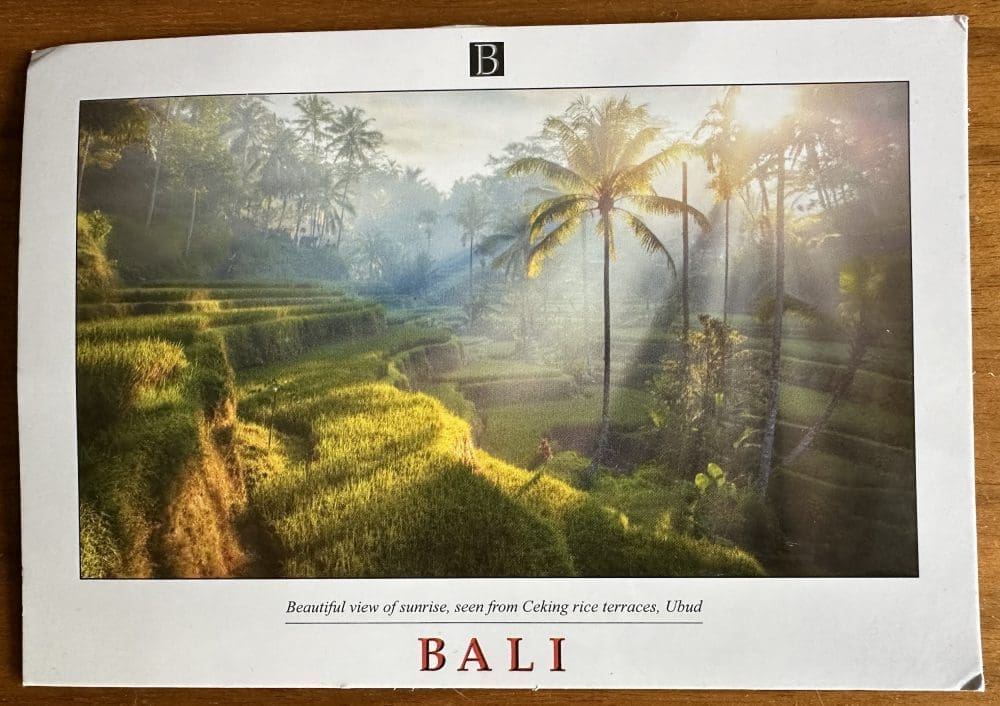 Cartão postal de Bali