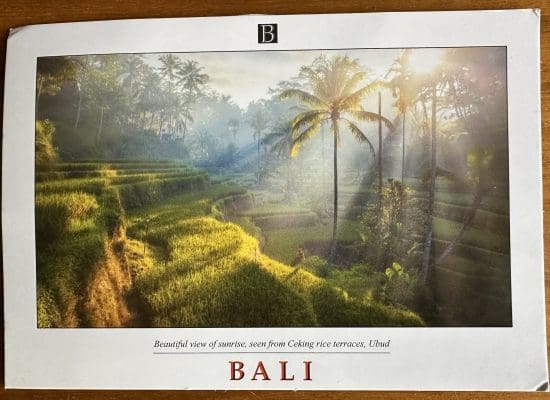 Postkarte aus Bali