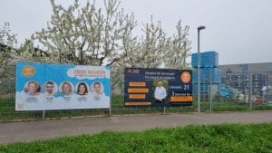 Engagierte Wahlkämpfer