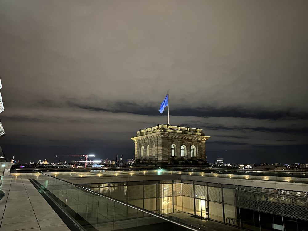 Europaflagge auf dem Reichstag