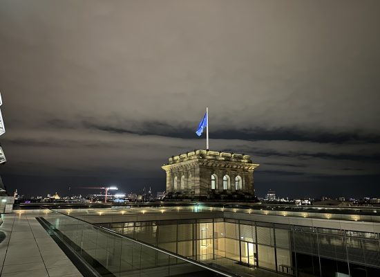 Europaflagge auf dem Reichstag